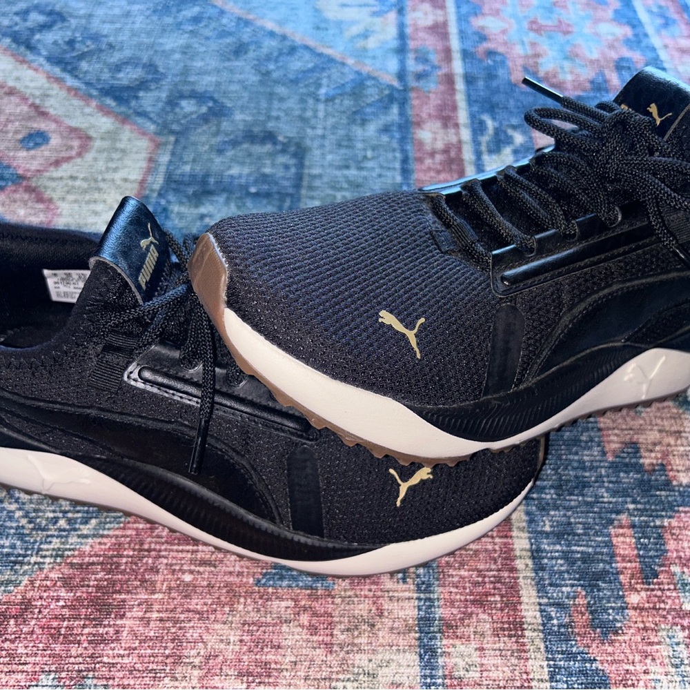 Puma Pacer Future Street Luxe Black & Ivory Womens Sneakers